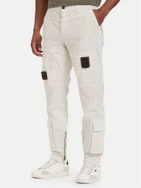 Aeronautica Militare Cargo stiliaus kelnės Iconic Anti-G smėlio