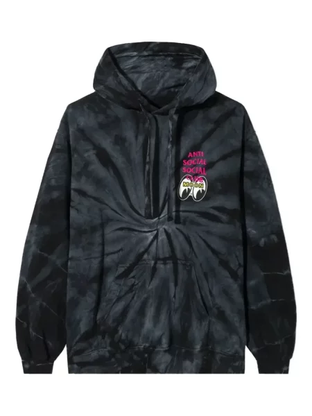 Cravată Anti Social Social Club tie dye negru
