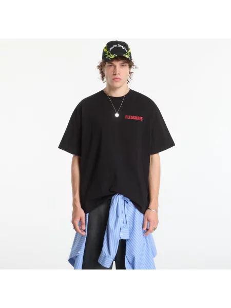 Pantaloni scurți PLEASURES Clash Work Shorts Black 28 negru