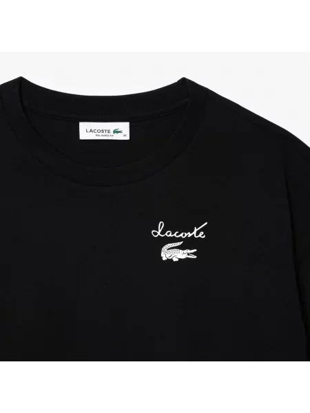 Lacoste Koszulka Z Logo czarna
